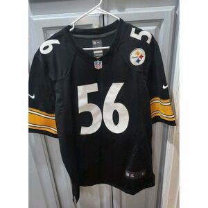 Men's Pittsburgh Steelers Nike Black Game Jersey #56 Woodley NFL Football